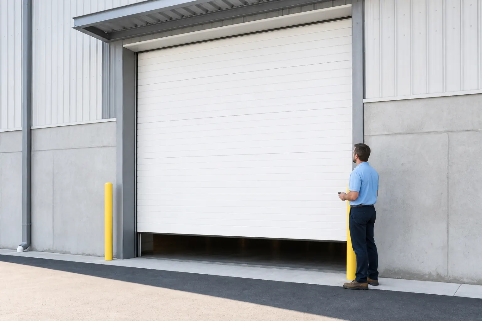 Commercial garage door repair in Channelview