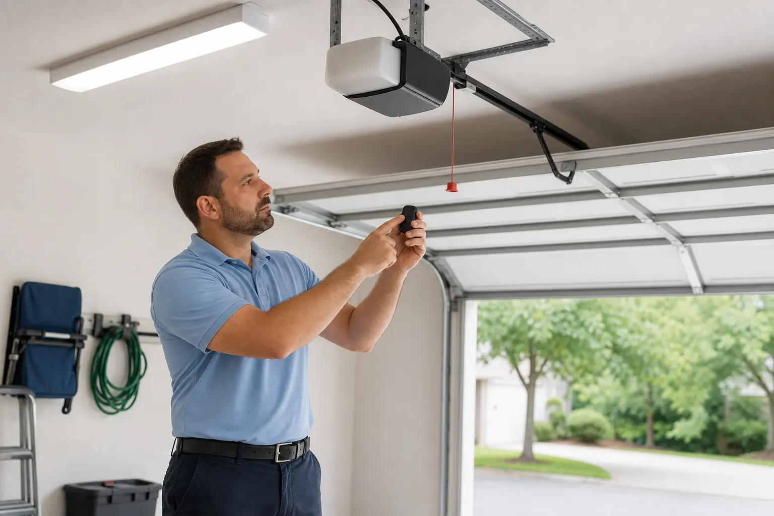 Garage door remote service in Channelview